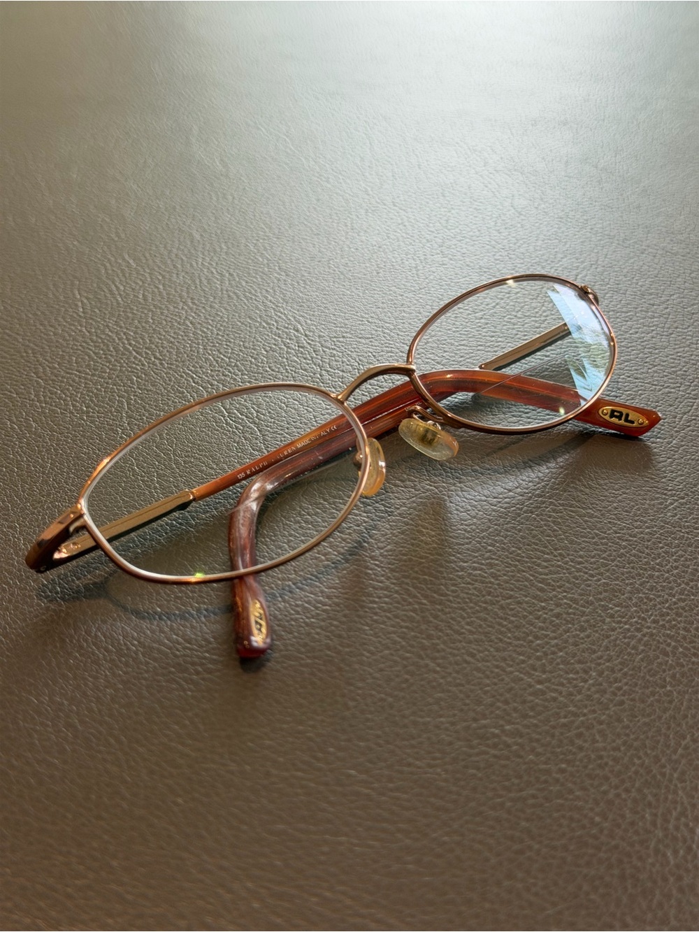 Vintage Ralph Lauren Glasses Frames RL1403 GA3 Oval Brown